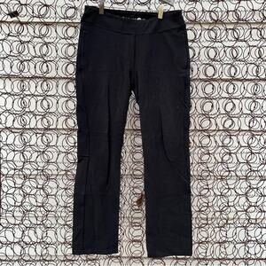 Betabrand Black Straight Leg Dress Yoga Pants Medium Petite